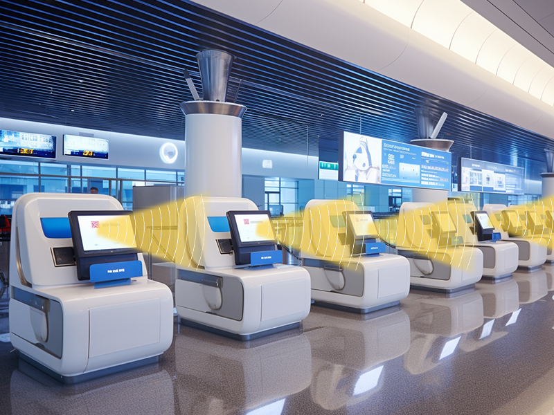 自助終端機安裝使用定向揚聲系統