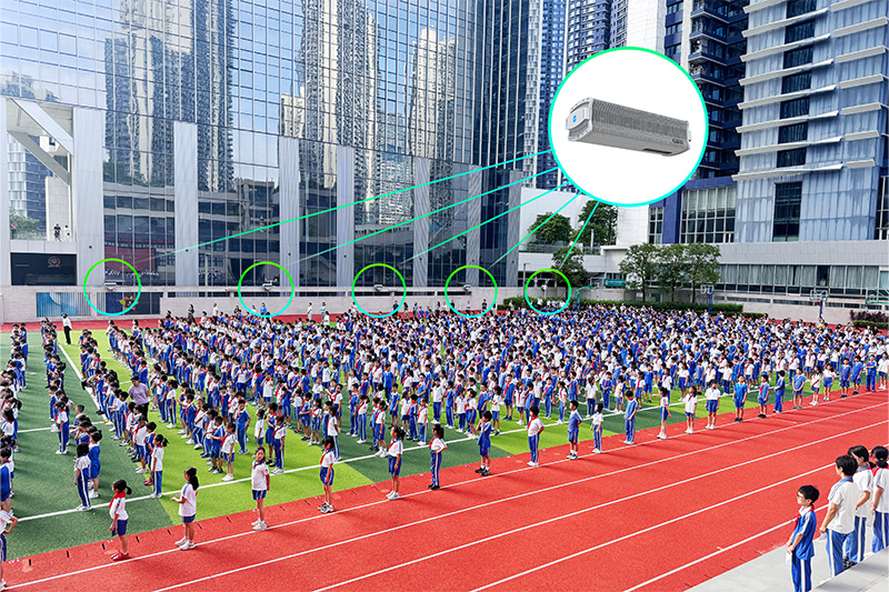 濱海小學(xué)部署安裝安靜操場系統(tǒng)