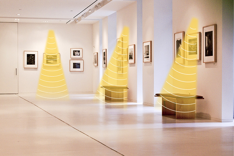 展覽館定向發聲,聲音分區,互不干擾