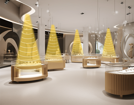 專柜定向喇叭提供區域專屬信息和促銷活動介紹，避免干擾，增強購物體驗。