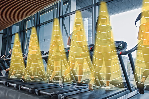 健身房設(shè)施定向發(fā)聲,各音區(qū)互相獨(dú)立